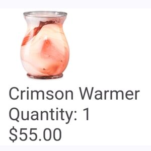 Scentsy Crimson Warmer New In Box